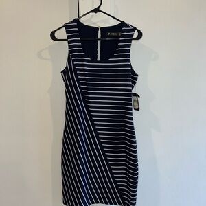 Guess Navy Striped Women's Dress